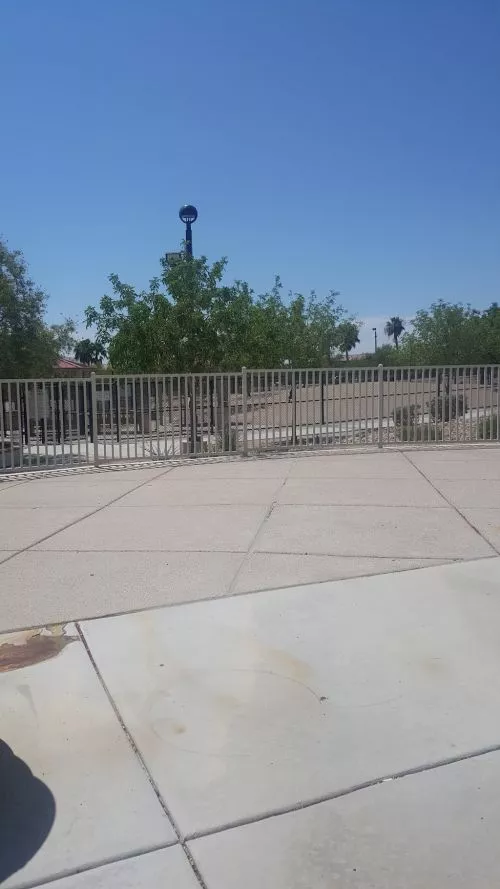The park itself is relatively quiet with few guests. The water feature has been broken past the first week of summer