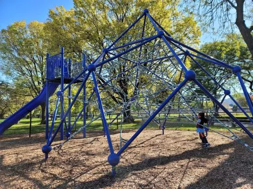 A wonderful facility with plenty of trees, grass and well-maintained sports fields